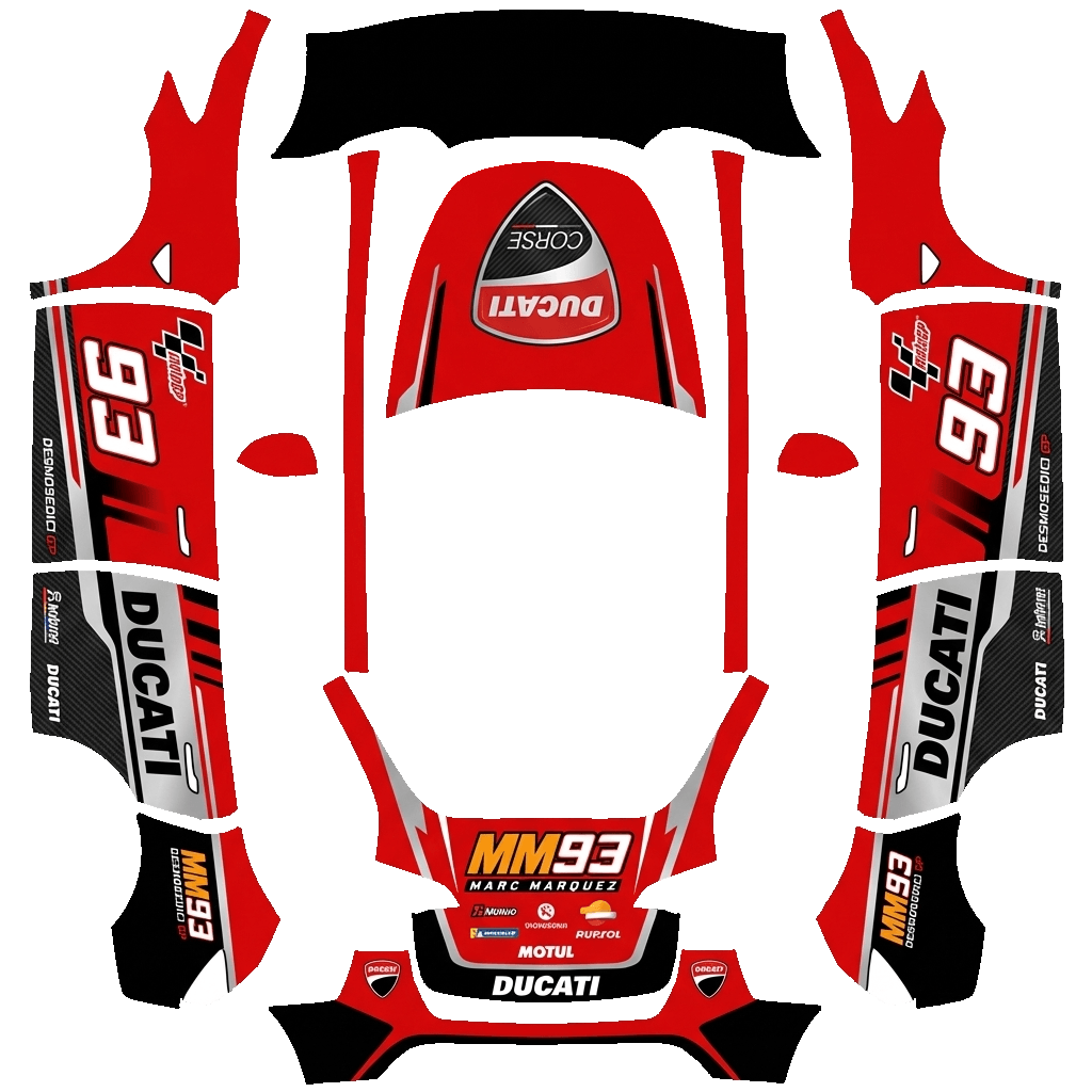 Model Y Wrap Design - flat wrap PNG for Model Y Paint Shop