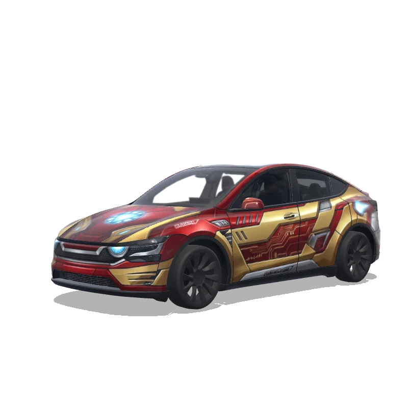 Tesla Model Y (2025+ Premium) tilpasset wrap-design