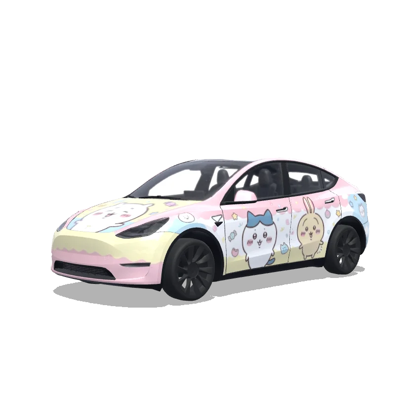 Tesla Model Y tilpasset wrap-design
