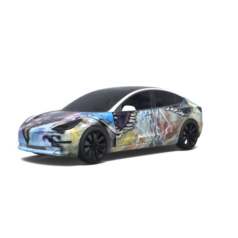 Tesla Model 3 custom wrap design