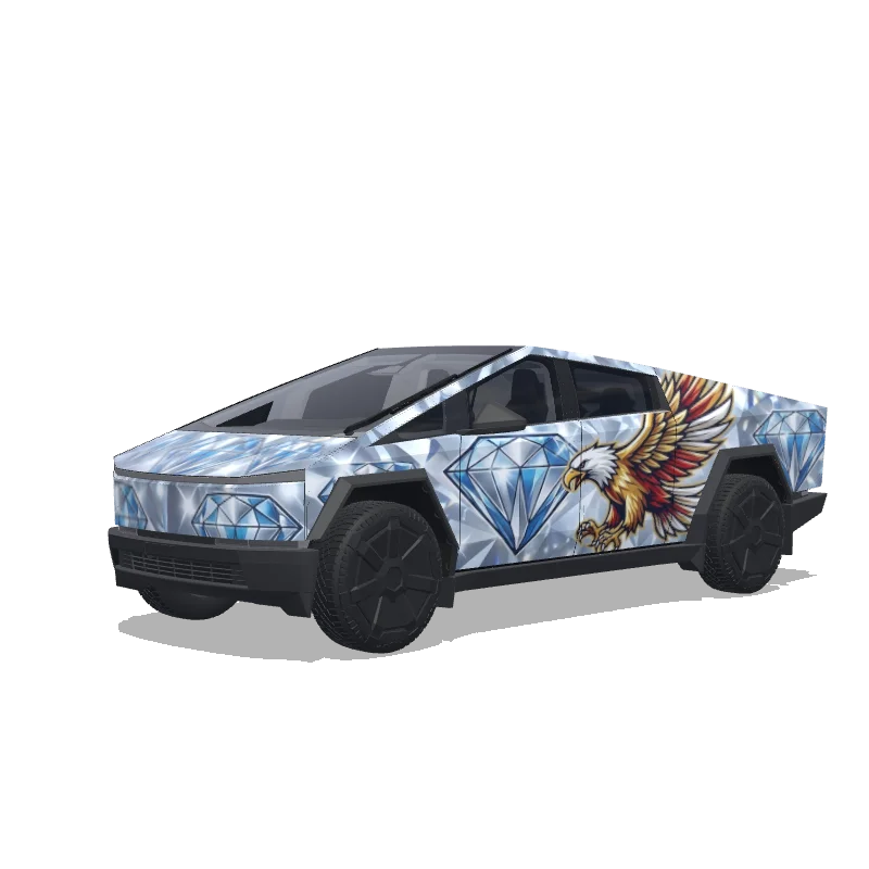 Tesla Cybertruck custom wrap design
