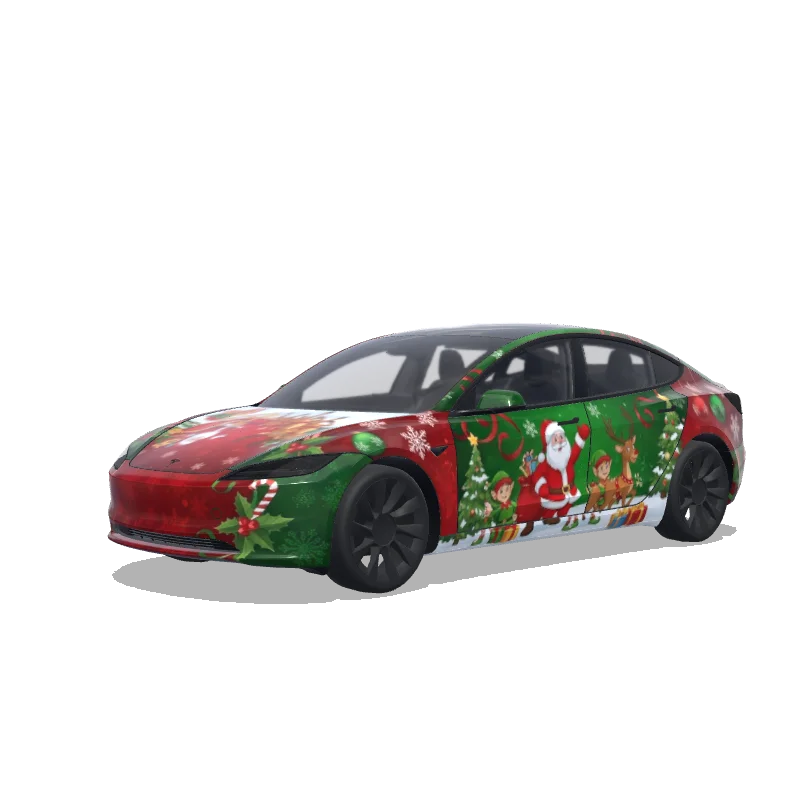 Tesla Model 3 (2024+ Standard/Premium) custom wrap design