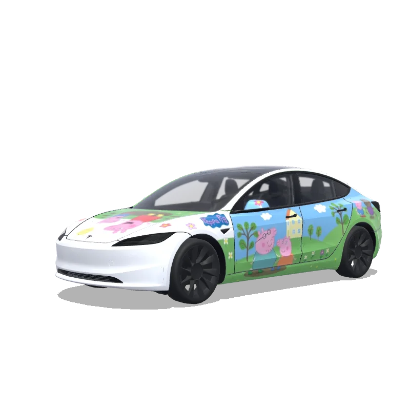 Tesla Model 3 (2024+ Standard/Premium) custom wrap design
