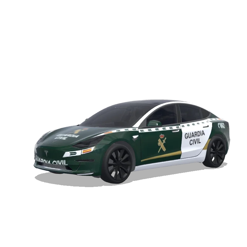 Police Model 3 wrap, 3D Paint Shop preview