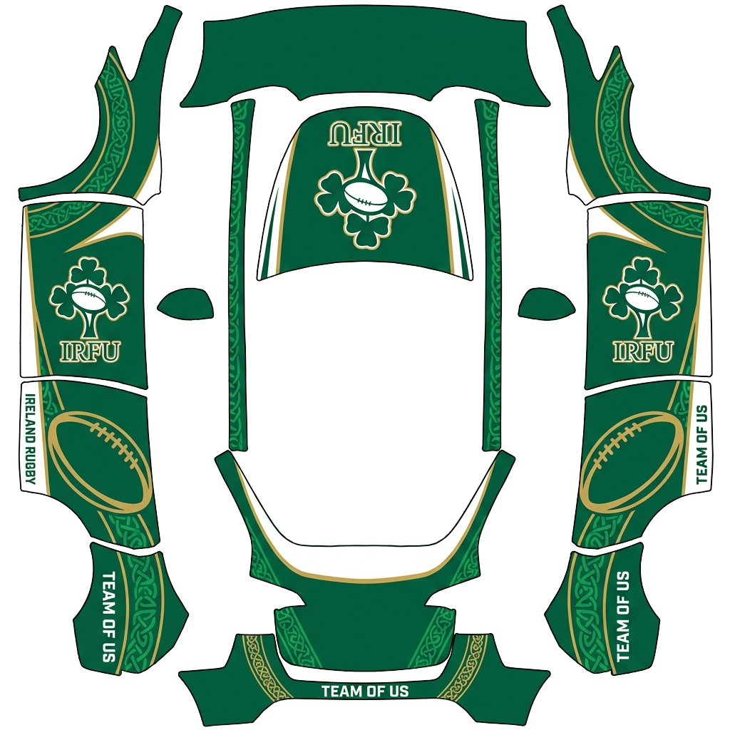 Model Y Folierungsdesign - flat wrap PNG for Model Y Paint Shop