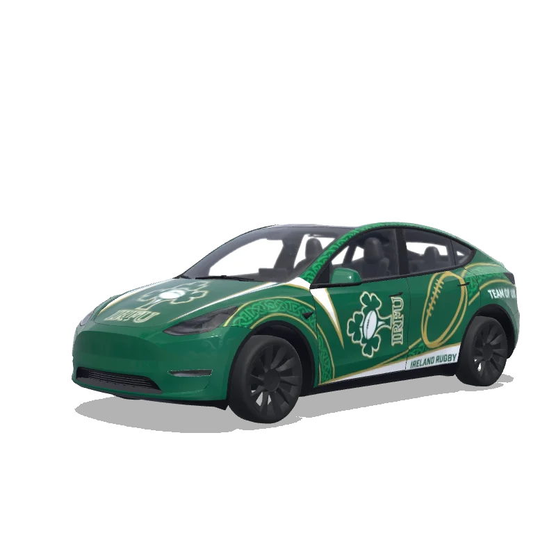 Tesla Model Y custom wrap design