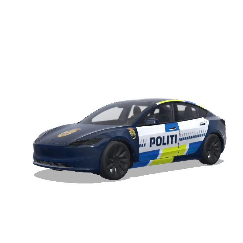 Police - Tesla Model 3 (2024+ Standard/Premium) wrap