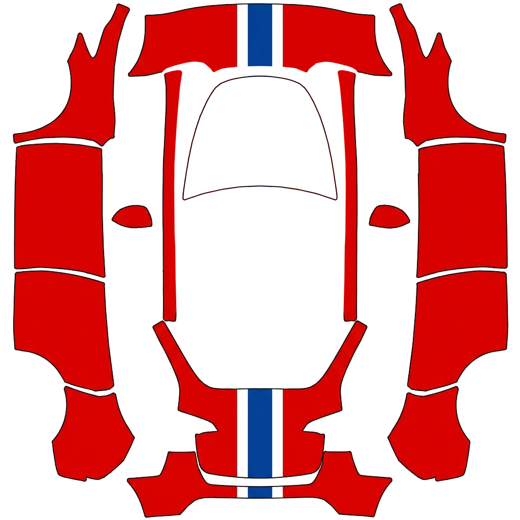 Model Y Wrap Design - flat wrap PNG for Model Y Paint Shop