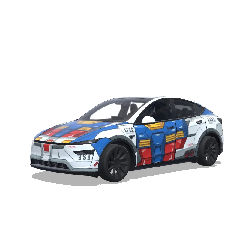 Tesla Model Y (2025+ Premium) custom wrap design