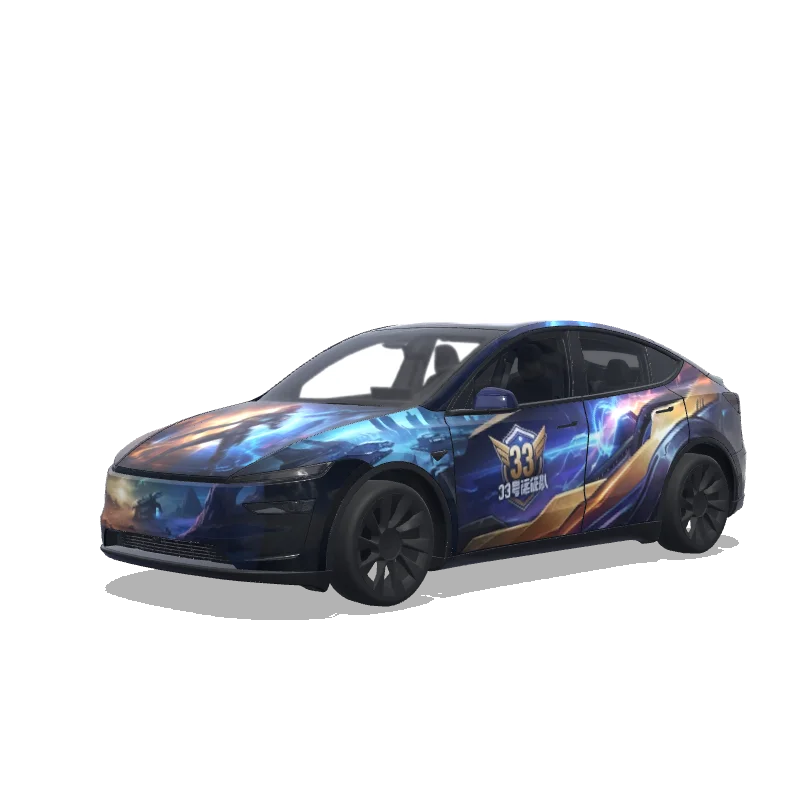 Tesla Model Y (2025+ Premium) custom wrap design