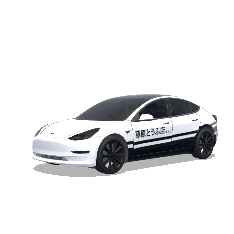 Tesla Model 3 custom wrap design