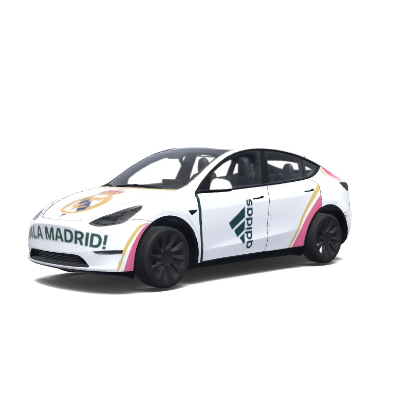 Real Madrid 2026/27 - Tesla Model Y wrap
