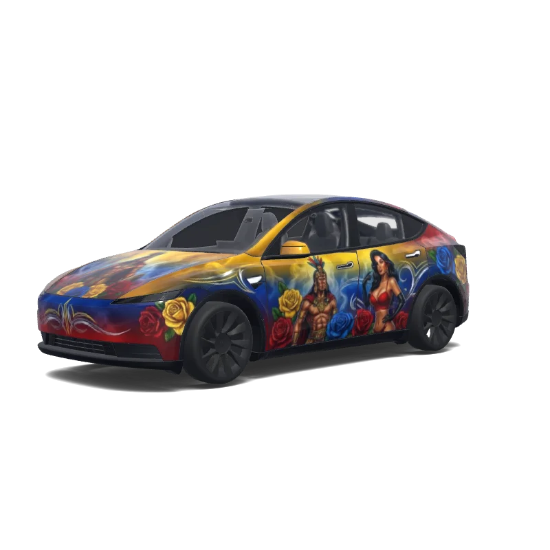 Tesla Model Y (2025+ Standard) custom wrap design