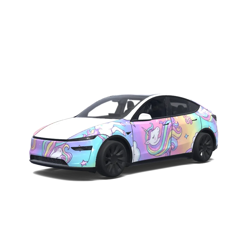 Tesla Model Y (2025+ Premium) custom wrap design