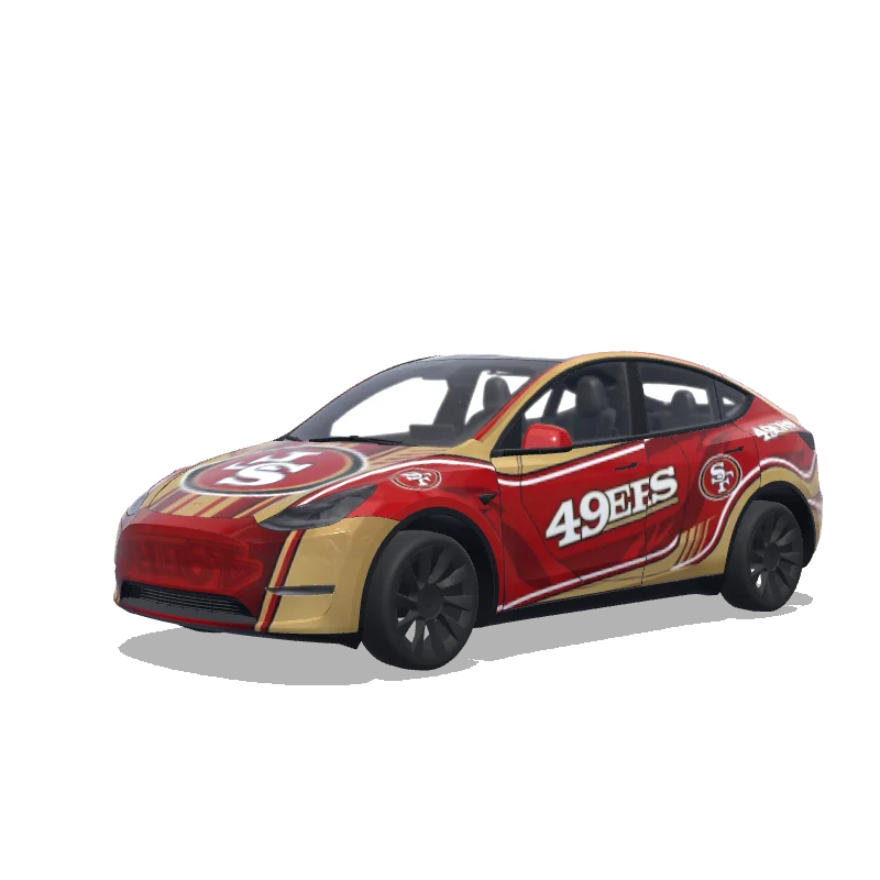 Tesla Model Y custom wrap design