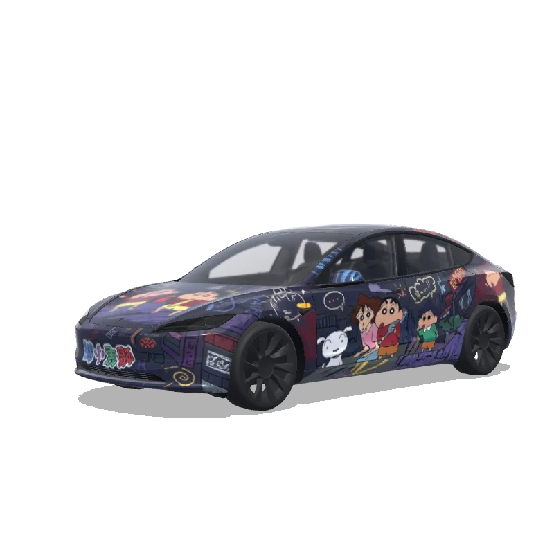 Tesla Model 3 (2024+ Standard/Premium) custom wrap design