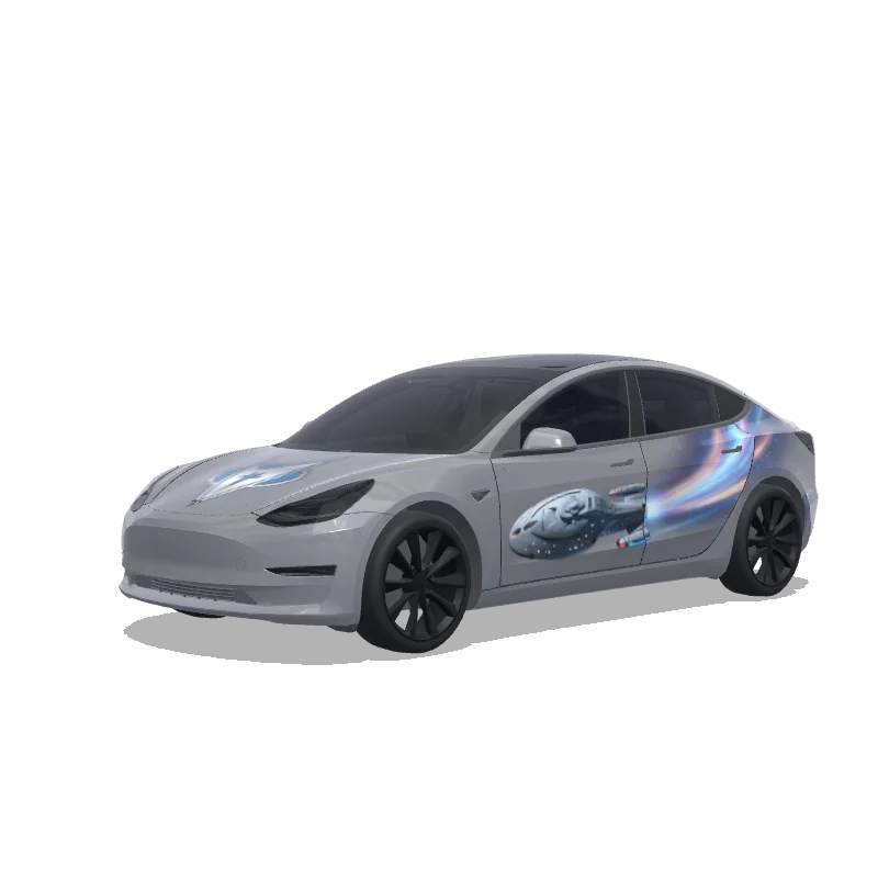 Tesla Model 3 custom wrap design