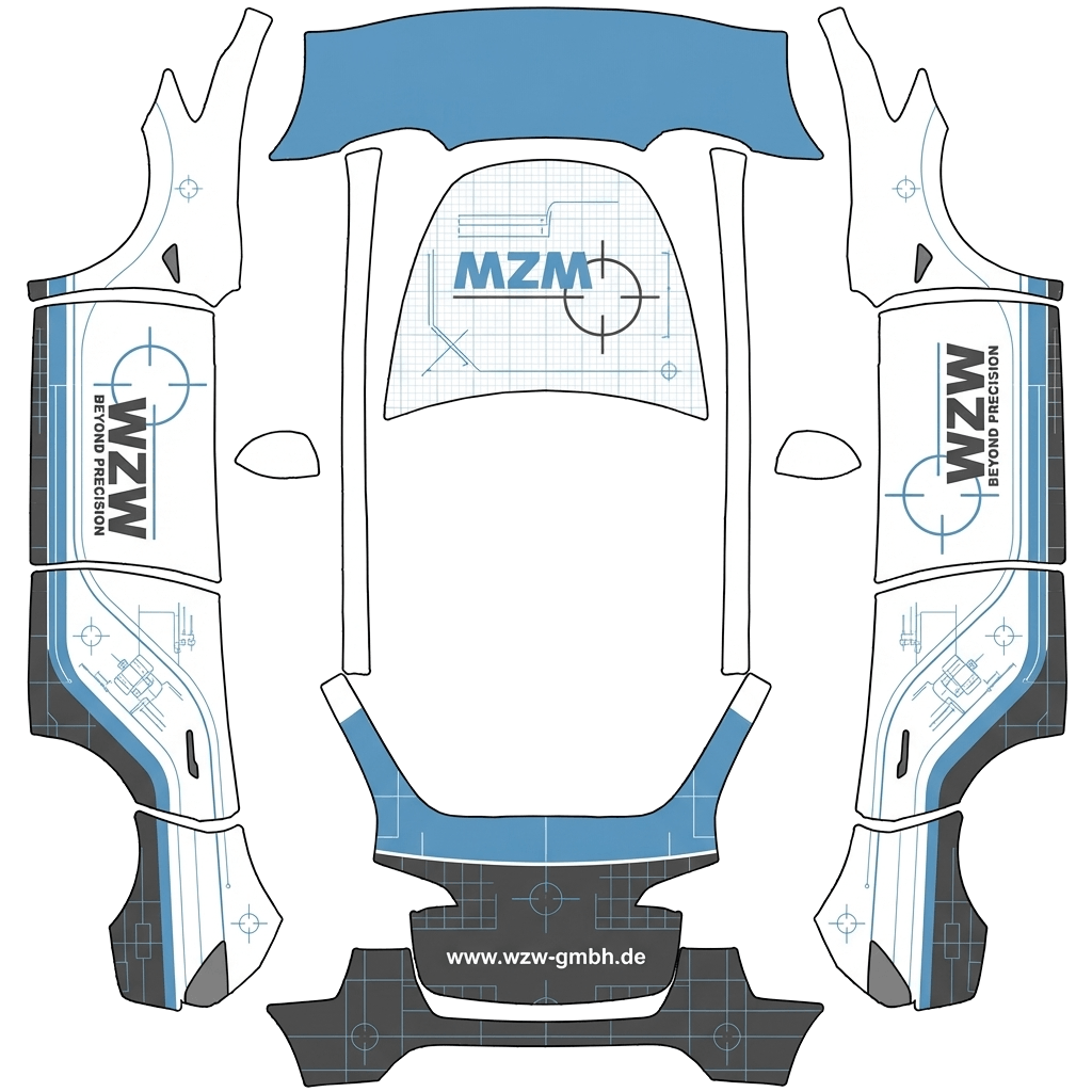 Model Y Folierungsdesign - flat wrap PNG for Model Y Paint Shop