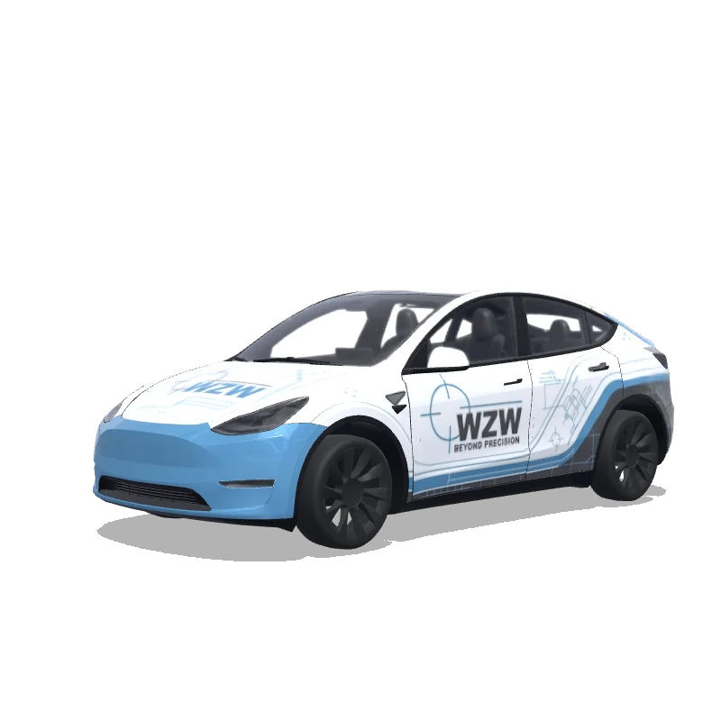 Tesla Model Y custom wrap design