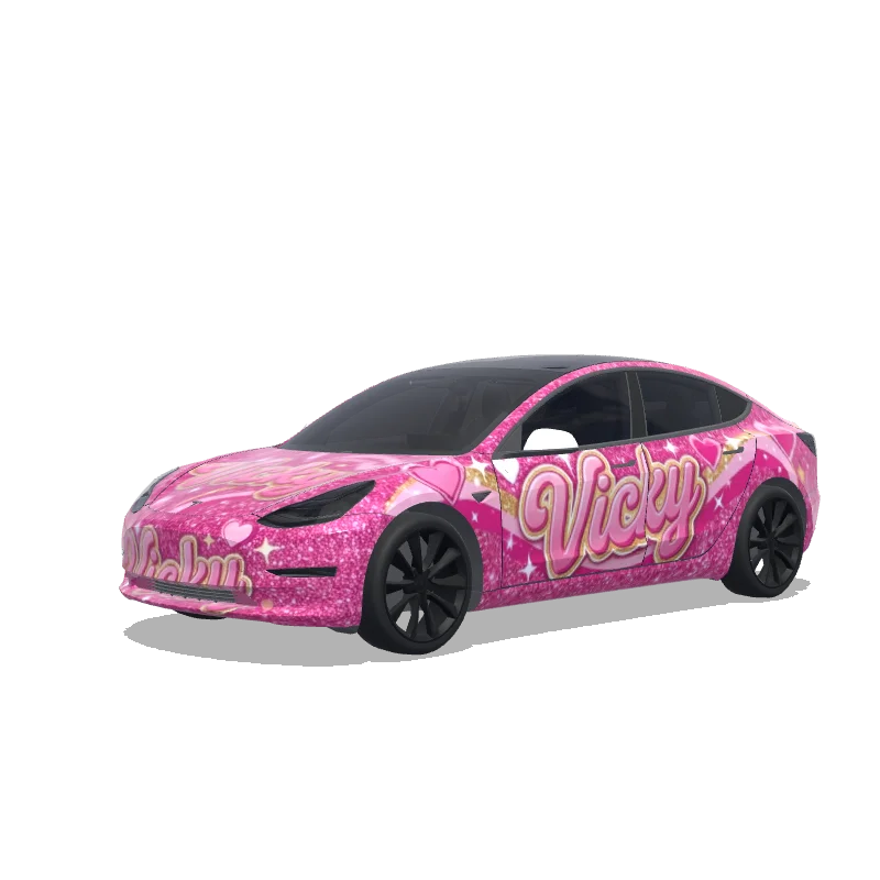 Tesla Model 3 custom wrap design