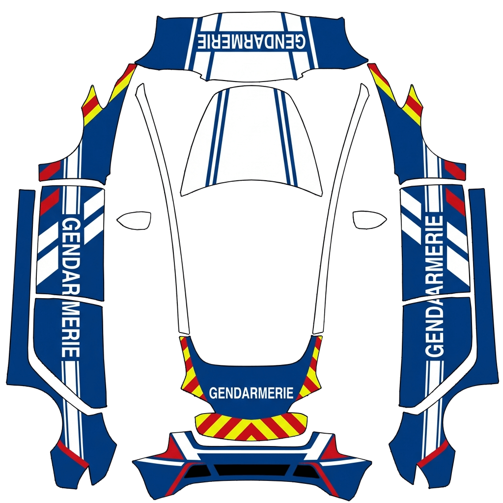Wrapdesign voor Model 3 - flat wrap PNG for Model 3 Paint Shop