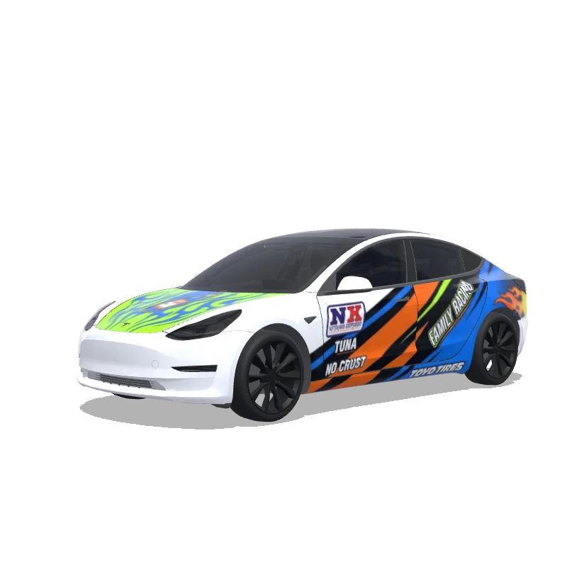 Tesla Model 3 custom wrap design