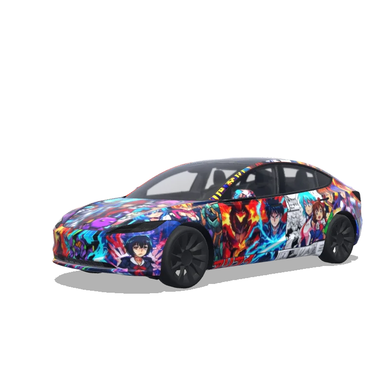 Tesla Model 3 (2024+ Standard/Premium) custom wrap design