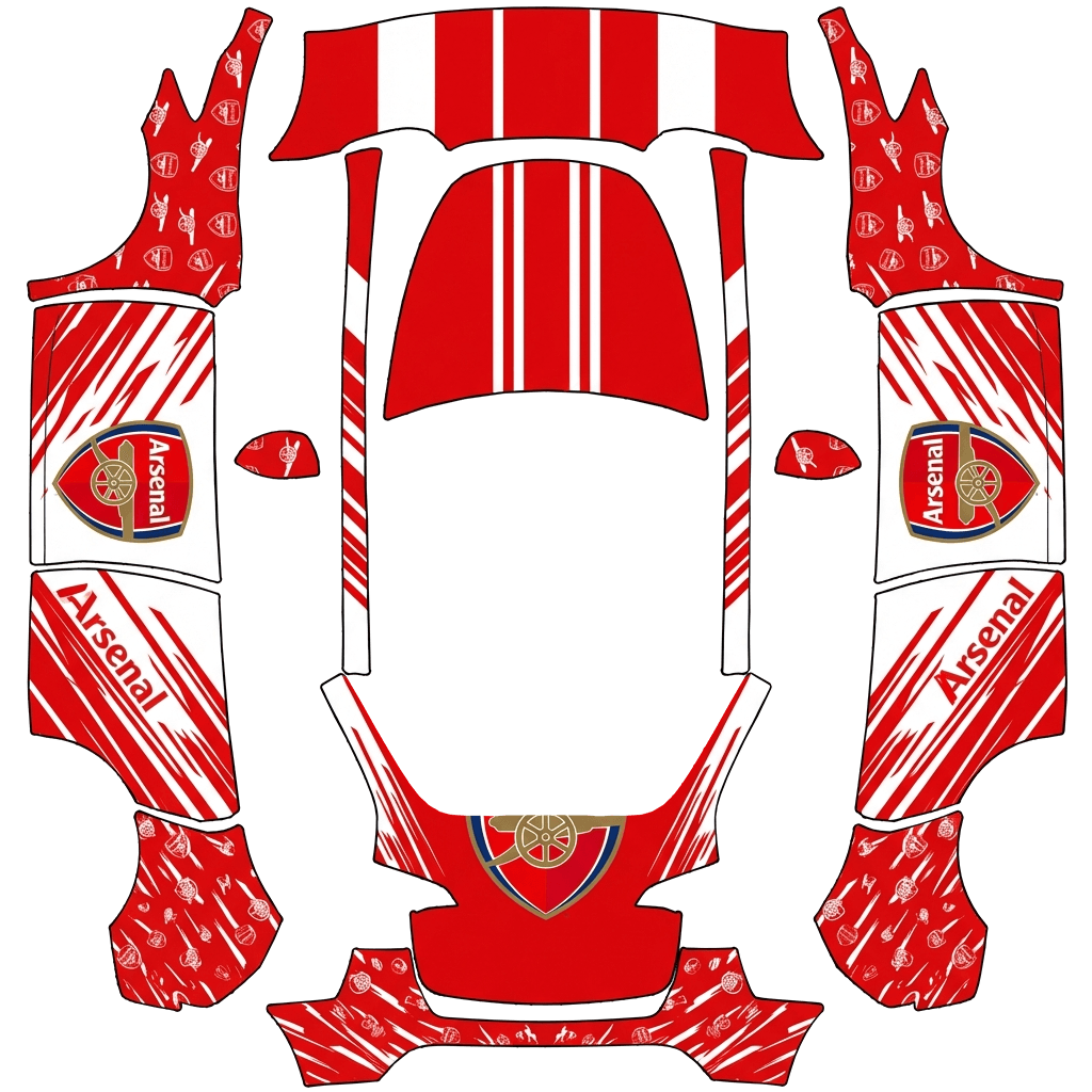 Model Y Wrap Design - flat wrap PNG for Model Y Paint Shop