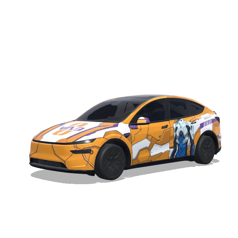 Tesla Model Y L custom wrap design
