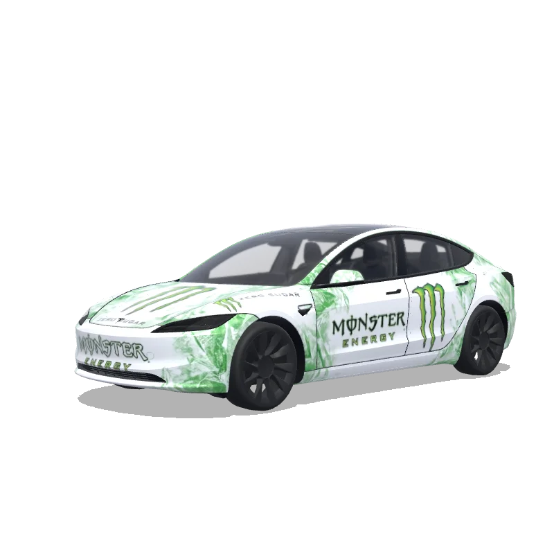 Tesla Model 3 (2024+ Standard/Premium) custom wrap design