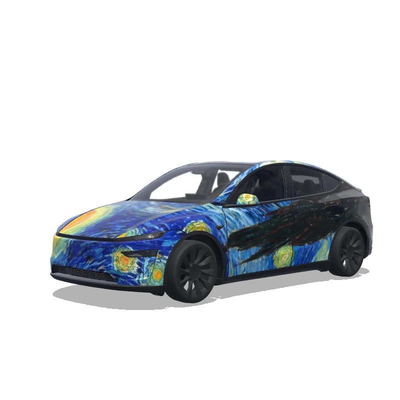 Tesla Model Y (2025+ Premium) custom wrap design