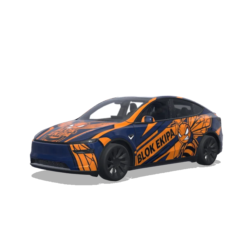 Tesla Model Y (2025+ Premium) custom wrap design