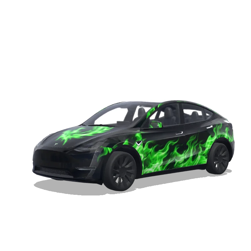 Tesla Model Y custom wrap design