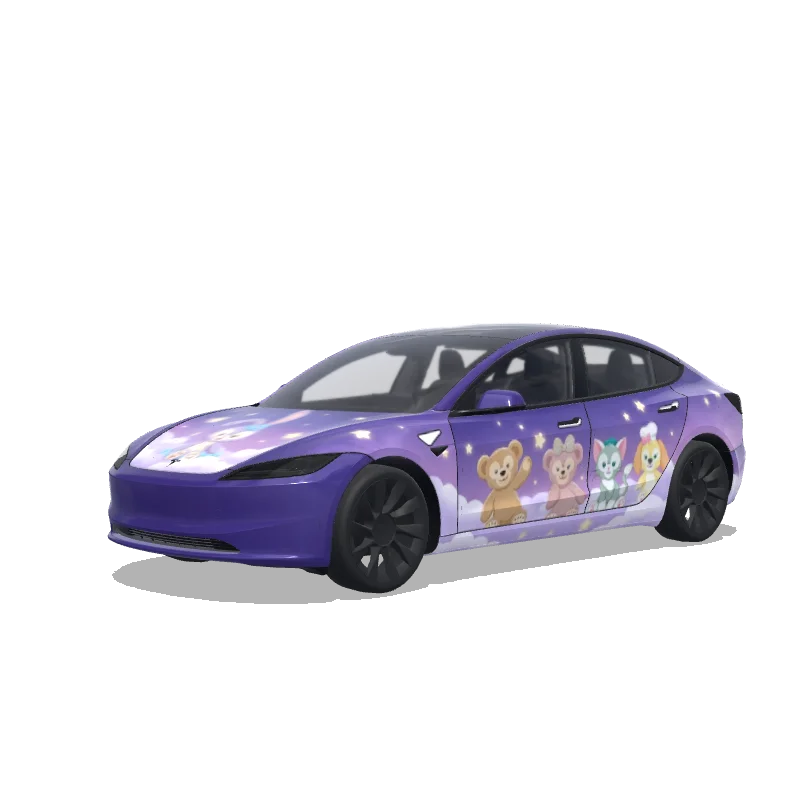 Tesla Model 3 (2024+ Standard/Premium) custom wrap design