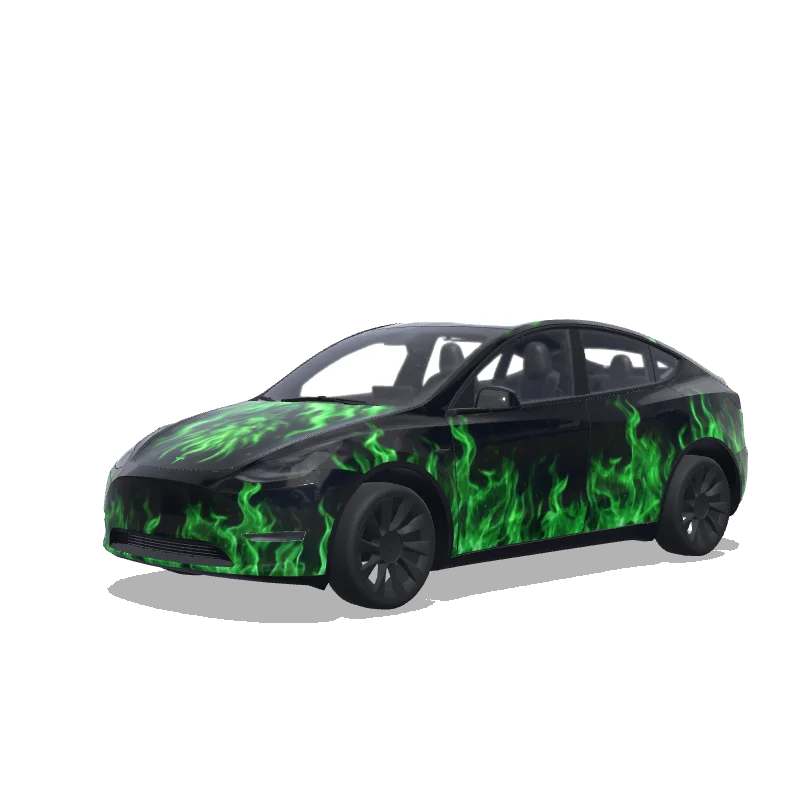 Tesla Model Y custom wrap design
