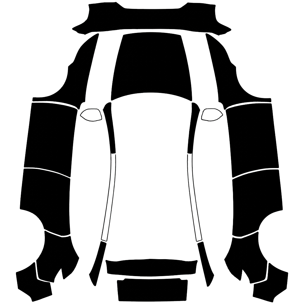 Model Y-folieringsdesign - flat wrap PNG for Model Y (2025+ Premium) Paint Shop