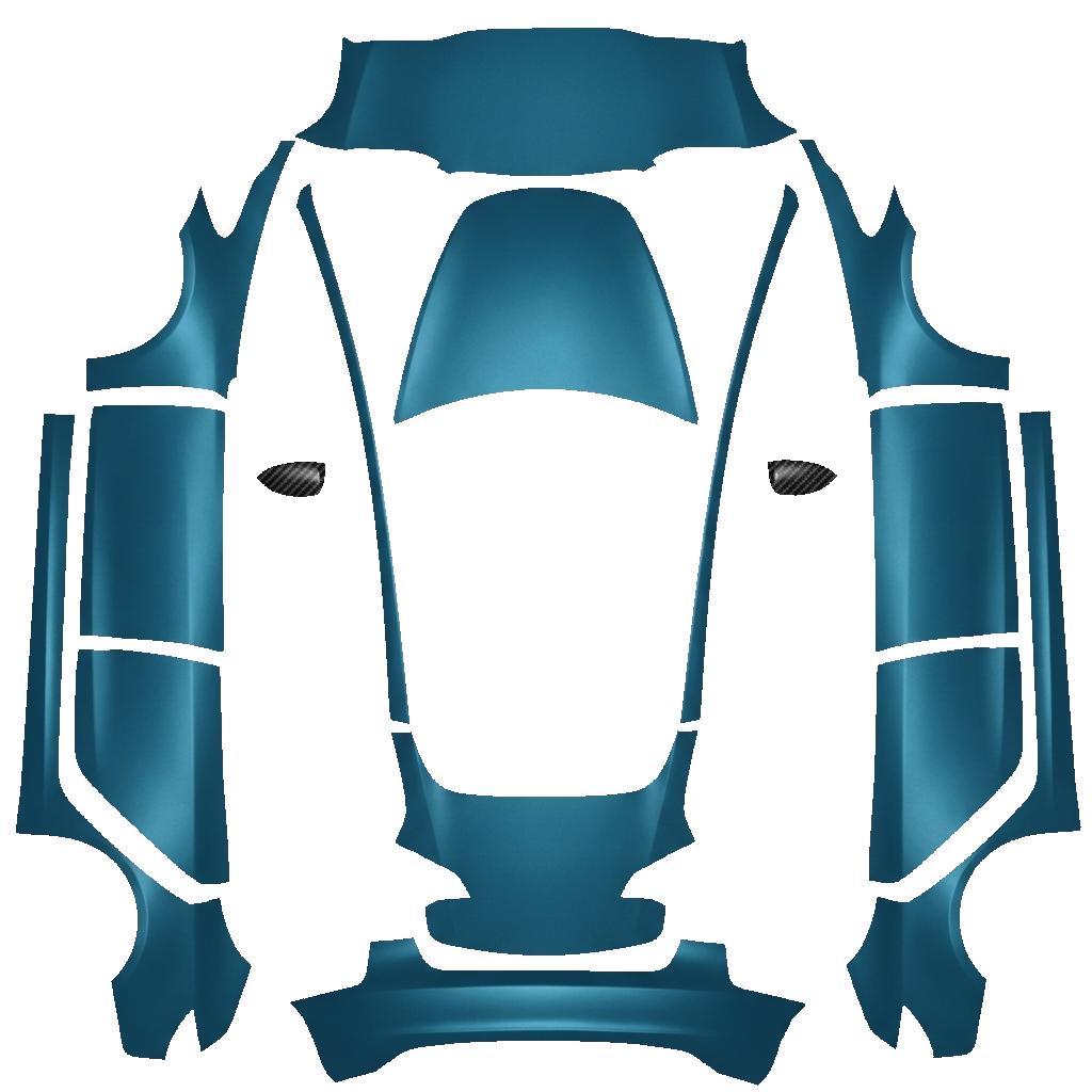 Model 3 Wrap Design - flat wrap PNG for Model 3 Paint Shop