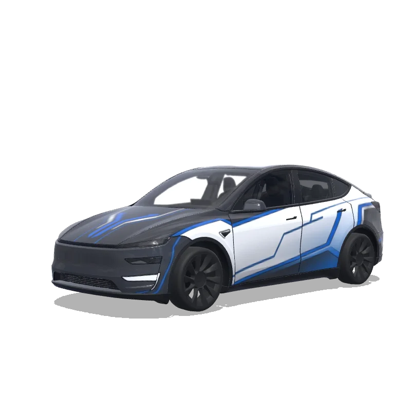 Tesla Model Y (2025+ Premium) custom wrap design