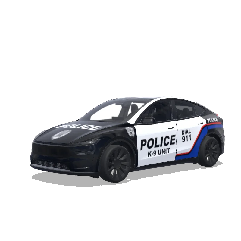 Police Model Y (2025+ Premium) wrap, 3D Paint Shop preview
