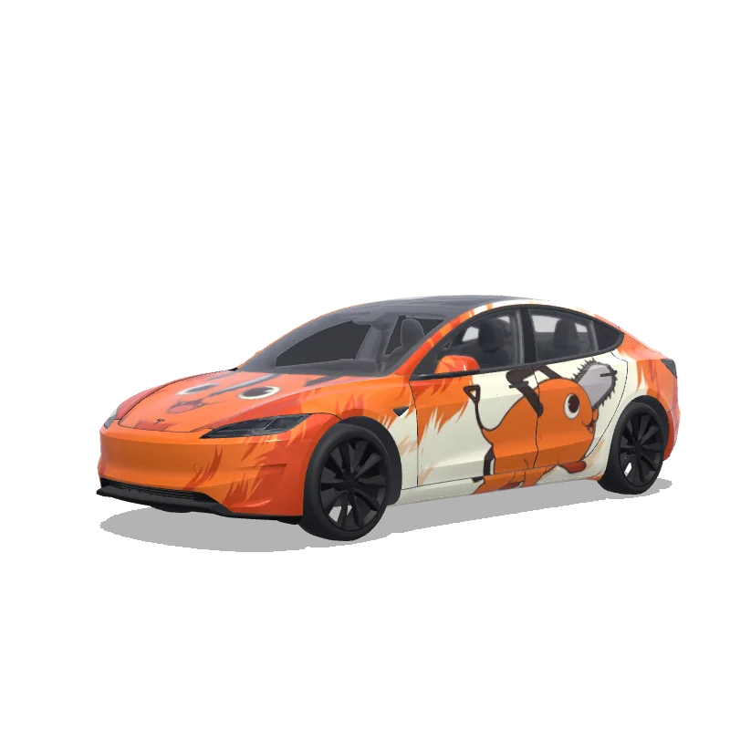 Tesla Model 3 (2024+ Performance) custom wrap design