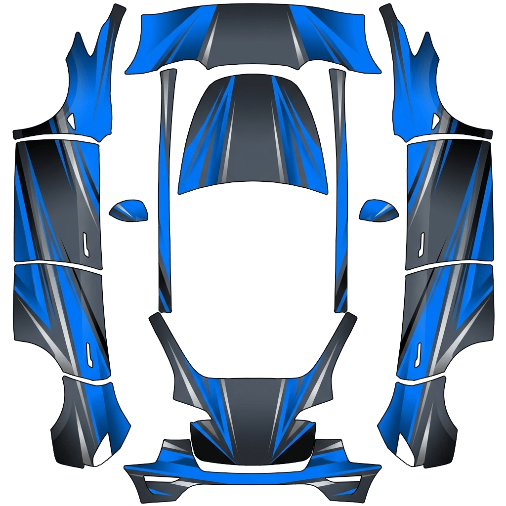 Model Y Folierungsdesign - flat wrap PNG for Model Y Paint Shop