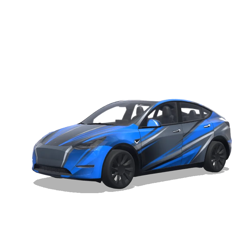 Tesla Model Y custom wrap design