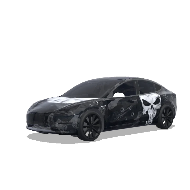 Tesla Model 3 custom wrap design