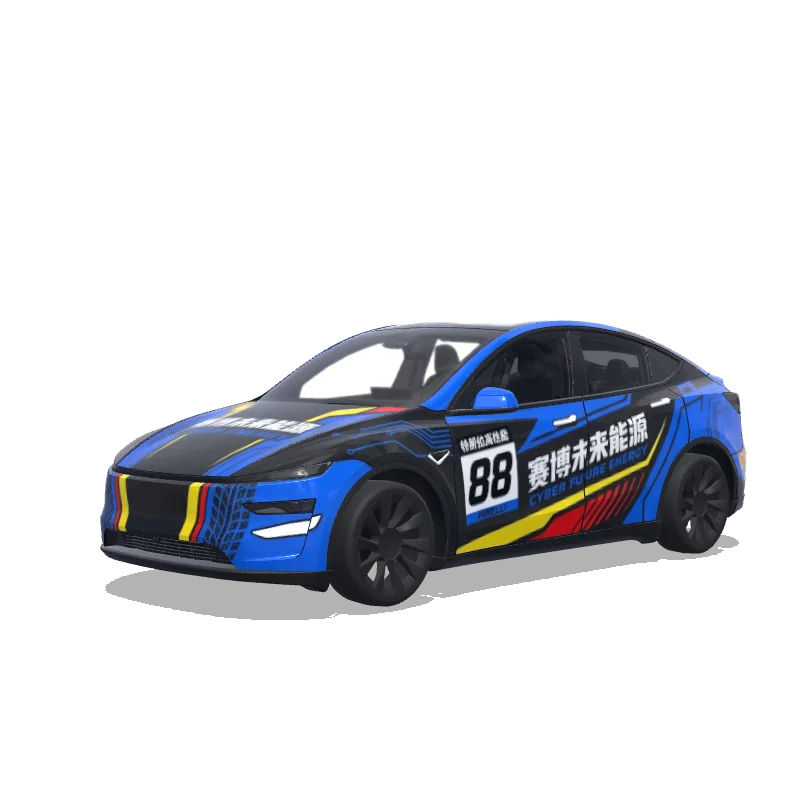 Tesla Model Y (2025+ Premium) custom wrap design
