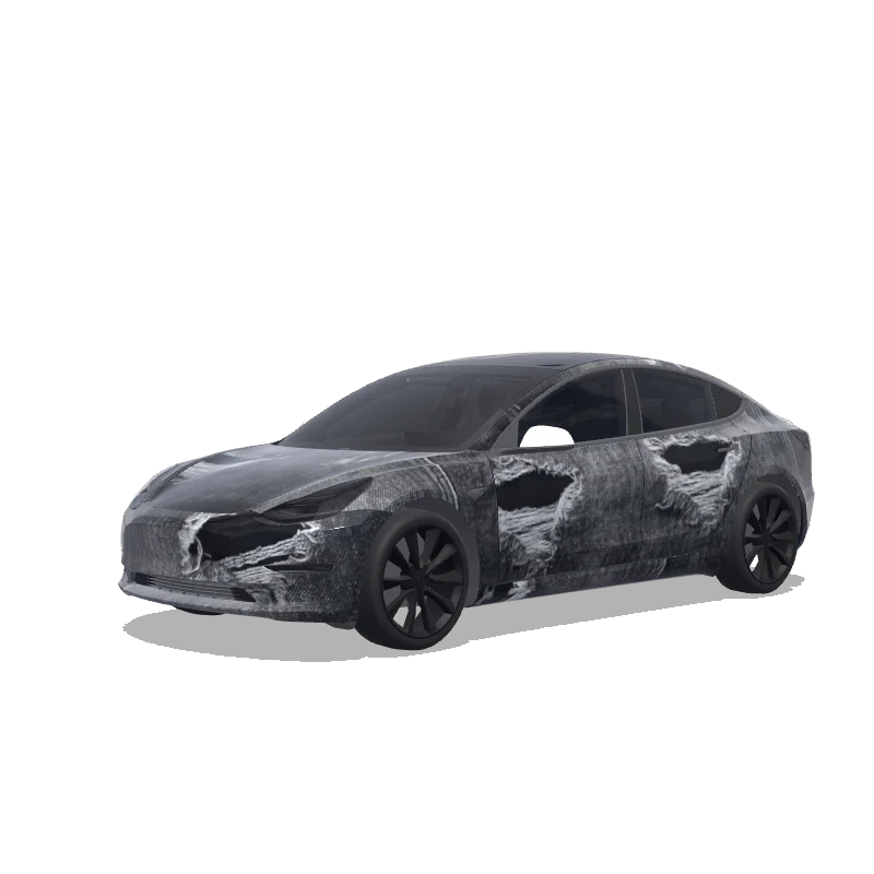 Tesla Model 3 custom wrap design