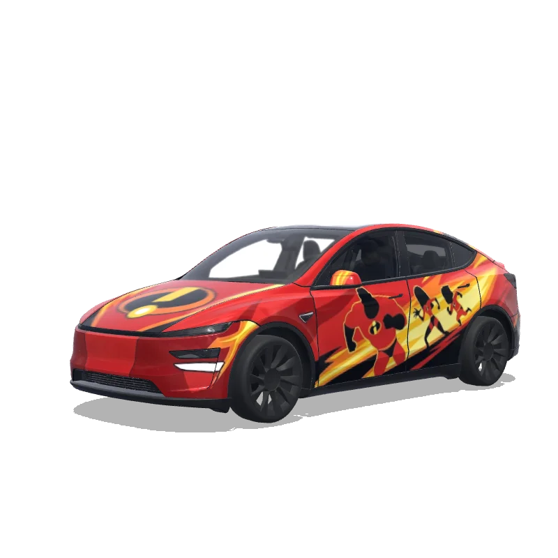 Tesla Model Y (2025+ Premium) custom wrap design