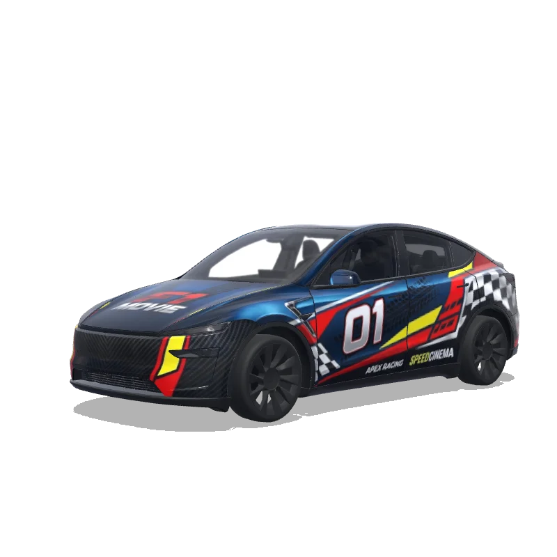 Tesla Model Y (2025+ Premium) custom wrap design