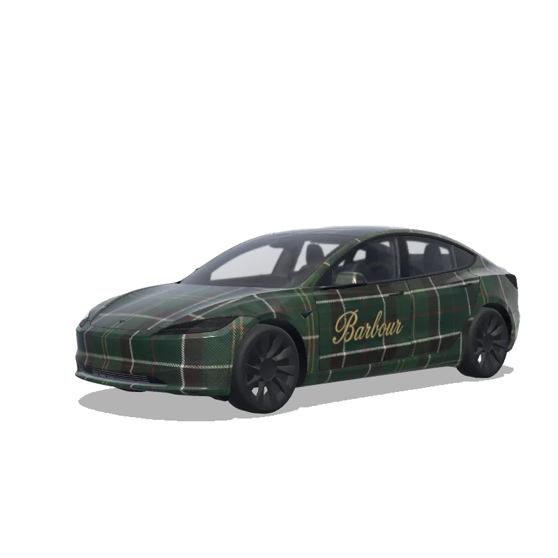 Tesla Model 3 (2024+ Standard/Premium) custom wrap design