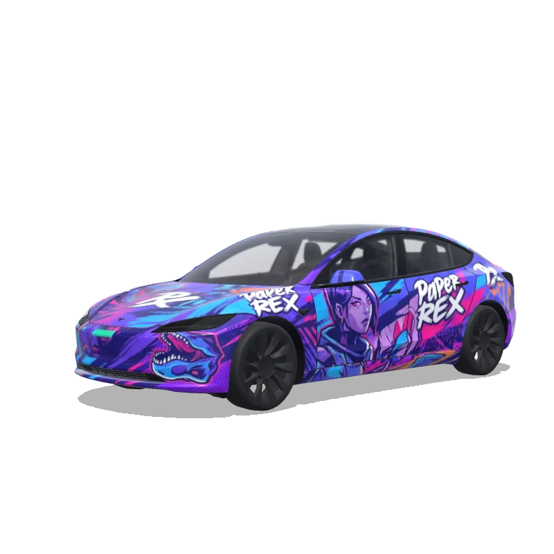 Tesla Model 3 (2024+ Standard/Premium) custom wrap design