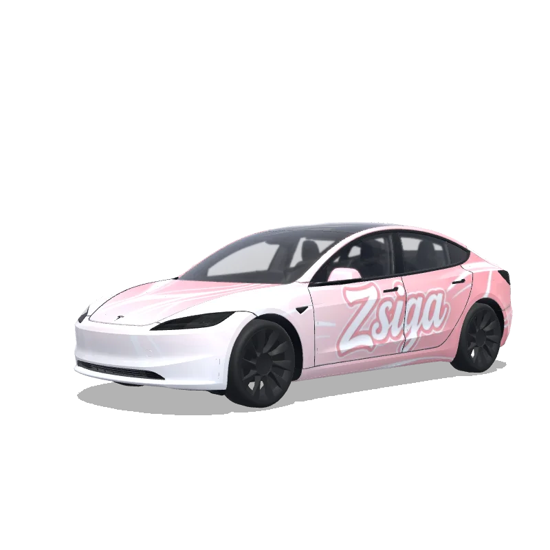 Tesla Model 3 (2024+ Standard/Premium) custom wrap design